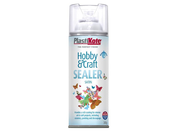 PlastiKote Hobby & Craft Sealer Spray Clear Satin 400ml – – Now available at MTN Shop UK.
