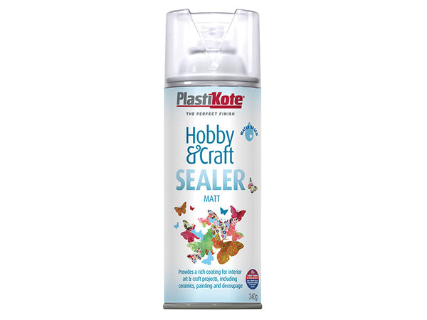 PlastiKote Hobby & Craft Sealer Spray Clear Matt 400ml – – Now available at MTN Shop UK.