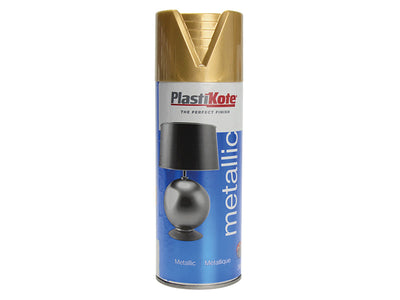 PlastiKote Metallic Spray Gold 400ml – – Now available at MTN Shop UK.