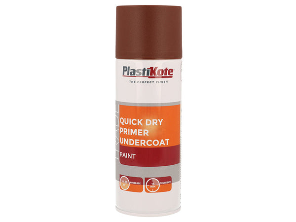 PlastiKote Trade Quick Dry Primer Spray Red Oxide 400ml – – Now available at MTN Shop UK.