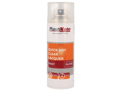 PlastiKote Trade Quick Dry Clear Lacquer Spray Gloss 400ml – – Now available at MTN Shop UK.