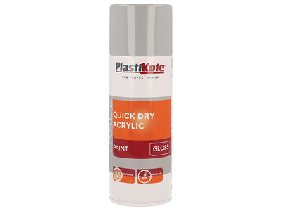 PlastiKote Trade Quick Dry Acrylic Spray Paint Gloss Grey 400ml – – Now available at MTN Shop UK.