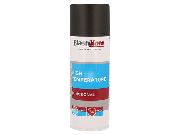 PlastiKote Trade High Temperature Spray Paint Black 400ml – – Now available at MTN Shop UK.