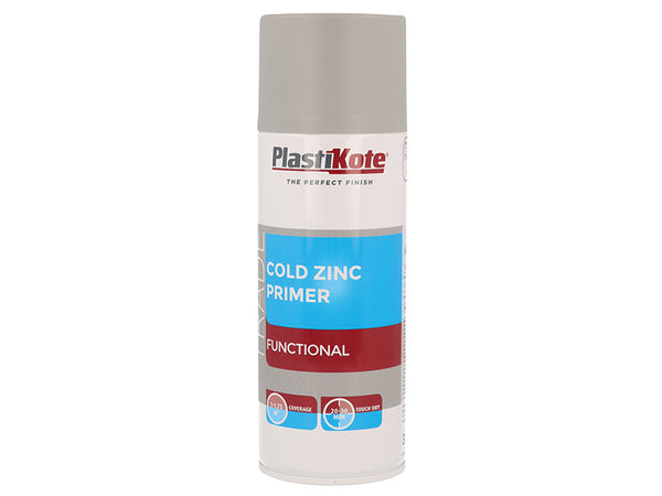 PlastiKote Trade Cold Zinc Spray Primer 400ml – – Now available at MTN Shop UK.