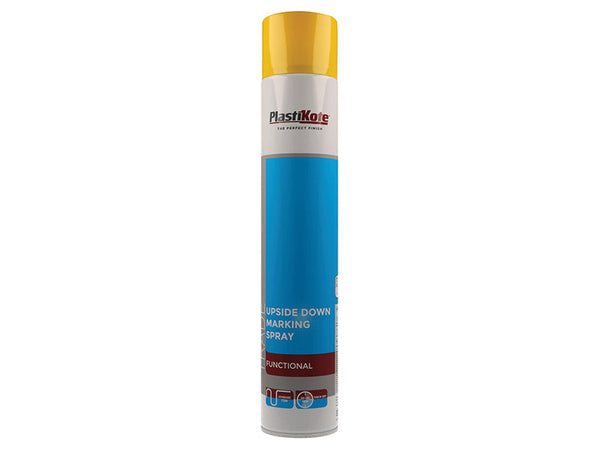 PlastiKote Trade Upside Down Marking Spray Paint Yellow 750ml – – Now available at MTN Shop UK.