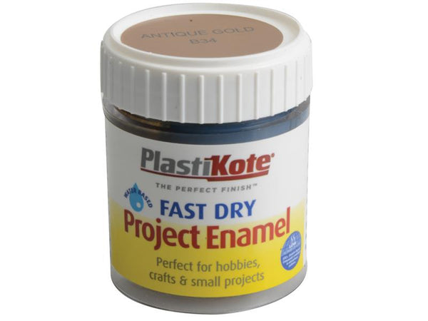 PlastiKote Fast Dry Enamel Paint B34 Bottle Antique Gold 59ml – – Now available at MTN Shop UK.