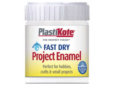 PlastiKote Fast Dry Enamel Paint B5 Bottle Matt White 59ml – – Now available at MTN Shop UK.
