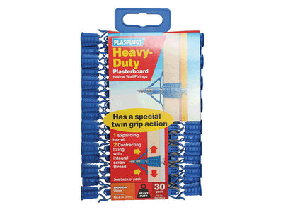 Plasplugs HCF 553 Heavy-Duty Plasterboard Fixings Pack of 30 – – Now available at MTN Shop UK.