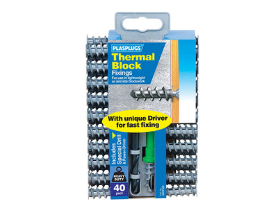 Plasplugs Thermal Block Fixings (40) – – Now available at MTN Shop UK.