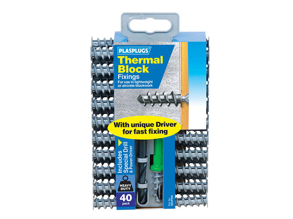 Plasplugs Thermal Block Fixings (40) – – Now available at MTN Shop UK.