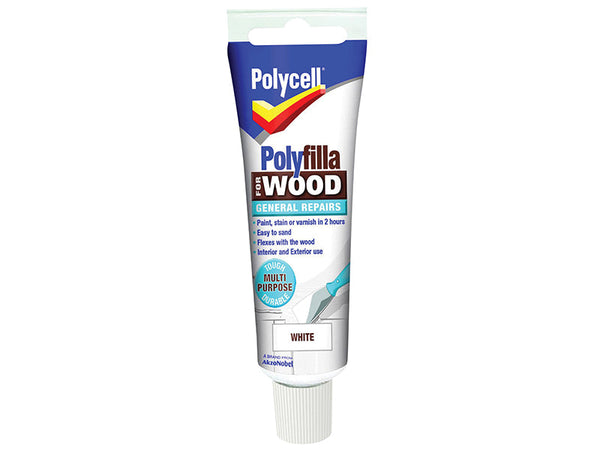 Polycell Polyfilla For Wood General Repairs Tube White 75g – – Now available at MTN Shop UK.