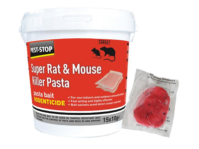 Pest-Stop (Pelsis Group) Super Rat & Mouse Killer Pasta Bait – – Now available at MTN Shop UK.