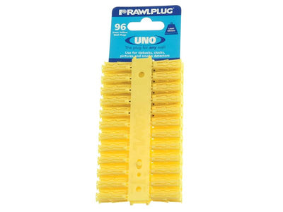 Rawlplug Yellow UNO® Plugs 5 x 24mm (Card 96) – – Now available at MTN Shop UK.