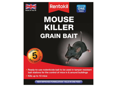 Rentokil Mouse Killer Grain Bait (Sachets 5) – – Now available at MTN Shop UK.