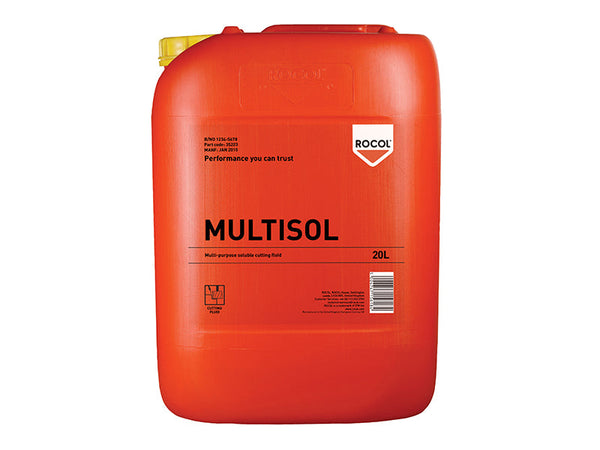 ROCOL MULTISOL Water Mix Cutting Fluid 20 litre – – Now available at MTN Shop UK.