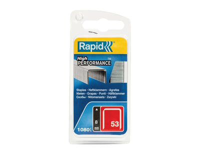 Rapid 53/8B 8mm Galvanised Staples (Pack 1080) – – Now available at MTN Shop UK.