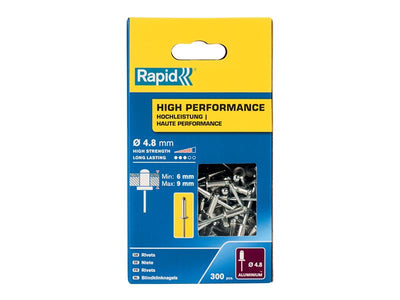 Rapid High Performance Rivets 4.8 x 12mm (Box 300) – – Now available at MTN Shop UK.