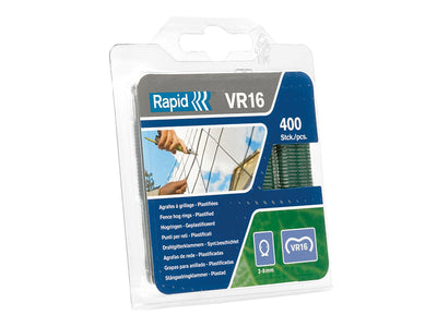 Rapid VR16 Fence Hog Rings Pack 400 Green – – Now available at MTN Shop UK.
