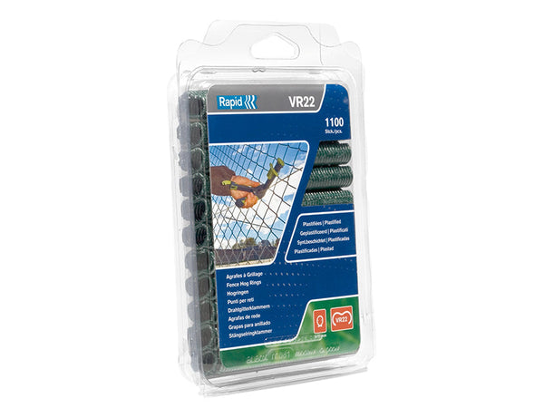 Rapid VR22 Fence Hog Rings Pack 1100 Green – – Now available at MTN Shop UK.