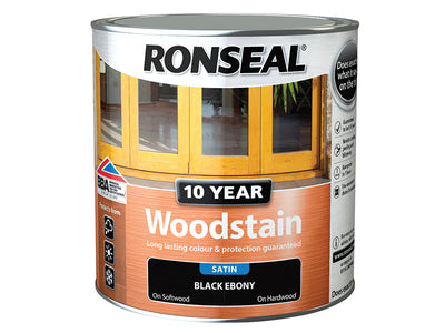 Ronseal 10 Year Woodstain Ebony 2.5 litre – – Now available at MTN Shop UK.