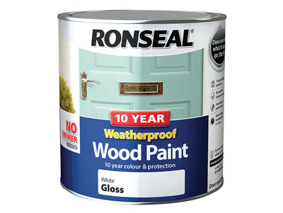 Ronseal 10 Year Weatherproof Wood Paint White Gloss 2.5 litre – – Now available at MTN Shop UK.