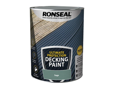 Ronseal Ultimate Protection Decking Paint Sage 5 litre – – Now available at MTN Shop UK.