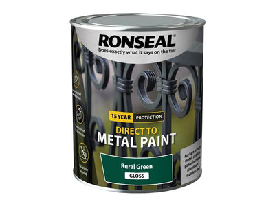 Ronseal Direct to Metal Paint Rural Green Gloss 750ml – – Now available at MTN Shop UK.