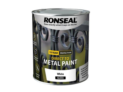 Ronseal Direct to Metal Paint White Gloss 750ml – – Now available at MTN Shop UK.