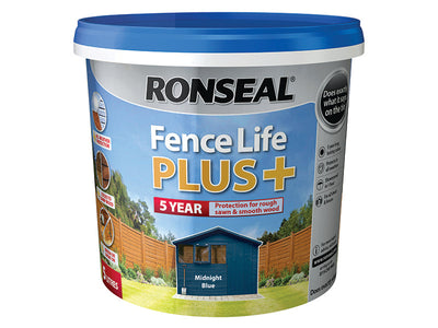 Ronseal Fence Life Plus+ Midnight Blue 5 litre – – Now available at MTN Shop UK.