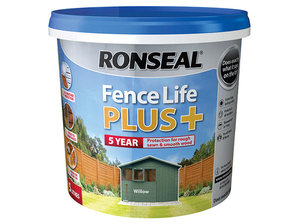 Ronseal Fence Life Plus+ Willow 5 litre – – Now available at MTN Shop UK.