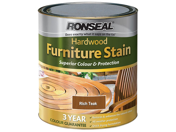 Ronseal Ultimate Protection Hardwood Garden Furniture Stain Rich Teak 750ml – – Now available at MTN Shop UK.