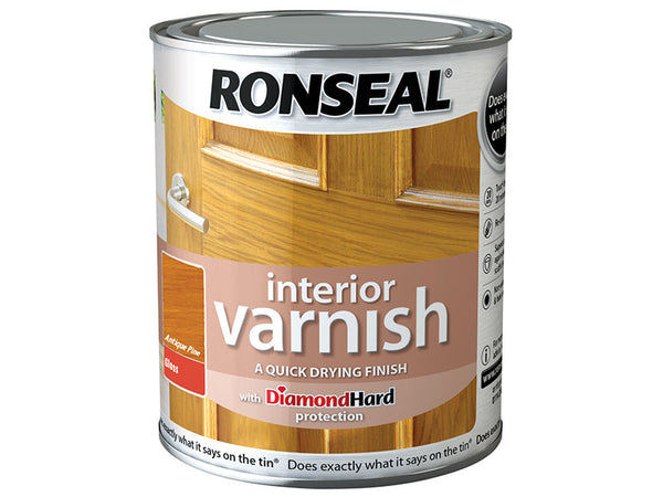 Ronseal Interior Varnish Quick Dry Gloss Antique Pine 250ml – – Now available at MTN Shop UK.