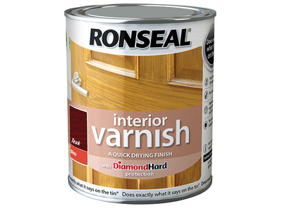 Ronseal Interior Varnish Quick Dry Gloss Teak 750ml – – Now available at MTN Shop UK.