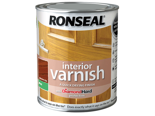 Ronseal Interior Varnish Quick Dry Matt Medium Oak 250ml – – Now available at MTN Shop UK.