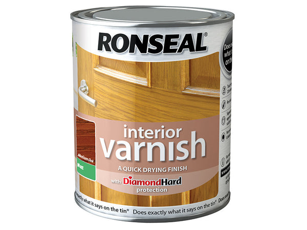Ronseal Interior Varnish Quick Dry Matt Medium Oak 750ml – – Now available at MTN Shop UK.