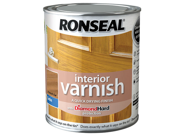Ronseal Interior Varnish Quick Dry Satin French Oak 750ml – – Now available at MTN Shop UK.