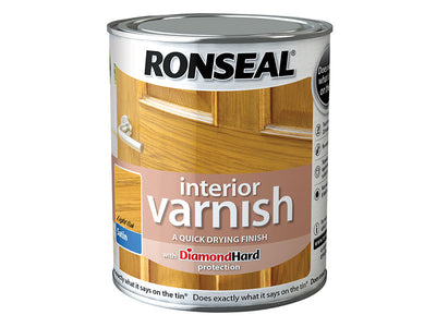 Ronseal Interior Varnish Quick Dry Satin Light Oak 750ml – – Now available at MTN Shop UK.