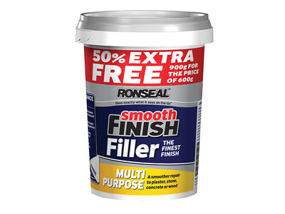 Ronseal Smooth Finish Multipurpose Wall Filler Ready Mixed 600g +50% – – Now available at MTN Shop UK.