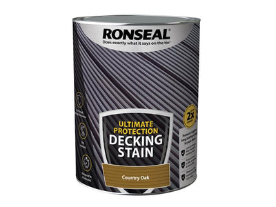 Ronseal Ultimate Protection Decking Stain Country Oak 5 litre – – Now available at MTN Shop UK.