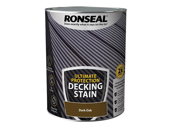 Ronseal Ultimate Protection Decking Stain Dark Oak 5 litre – – Now available at MTN Shop UK.