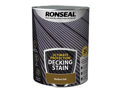 Ronseal Ultimate Protection Decking Stain Medium Oak 5 litre – – Now available at MTN Shop UK.
