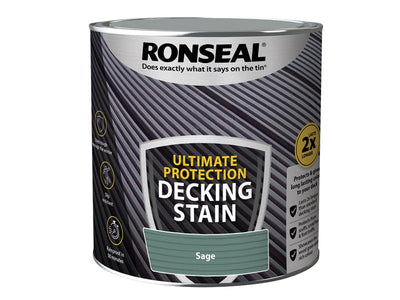 Ronseal Ultimate Protection Decking Stain Sage 2.5 litre – – Now available at MTN Shop UK.