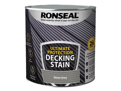 Ronseal Ultimate Protection Decking Stain Stone Grey 2.5 litre – – Now available at MTN Shop UK.