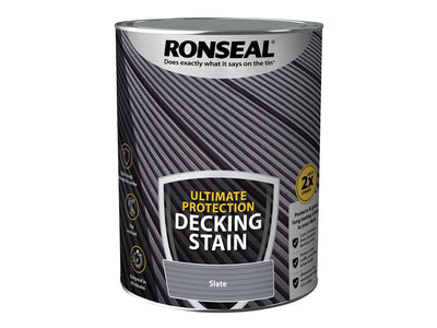 Ronseal Ultimate Protection Decking Stain Slate 5 litre – – Now available at MTN Shop UK.