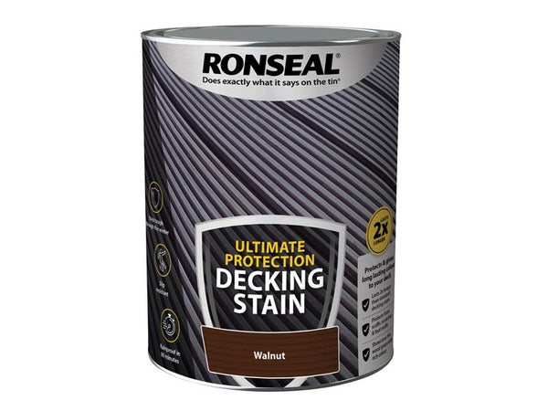 Ronseal Ultimate Protection Decking Stain Walnut 5 litre – – Now available at MTN Shop UK.