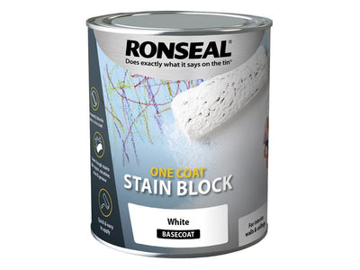 Ronseal One Coat Stain Block White 750ml – – Now available at MTN Shop UK.