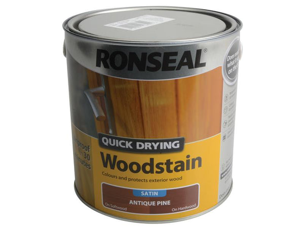 Ronseal Quick Drying Woodstain Satin Antique Pine 2.5 litre – – Now available at MTN Shop UK.