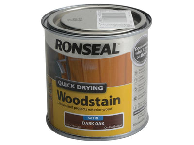 Ronseal Quick Drying Woodstain Satin Dark Oak 250ml – – Now available at MTN Shop UK.