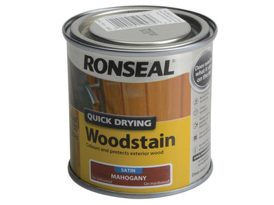 Ronseal Quick Drying Woodstain Satin Mahogany 250ml – – Now available at MTN Shop UK.