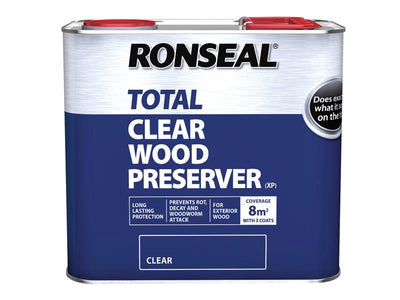 Ronseal Trade Total Wood Preserver Clear 2.5 litre – – Now available at MTN Shop UK.